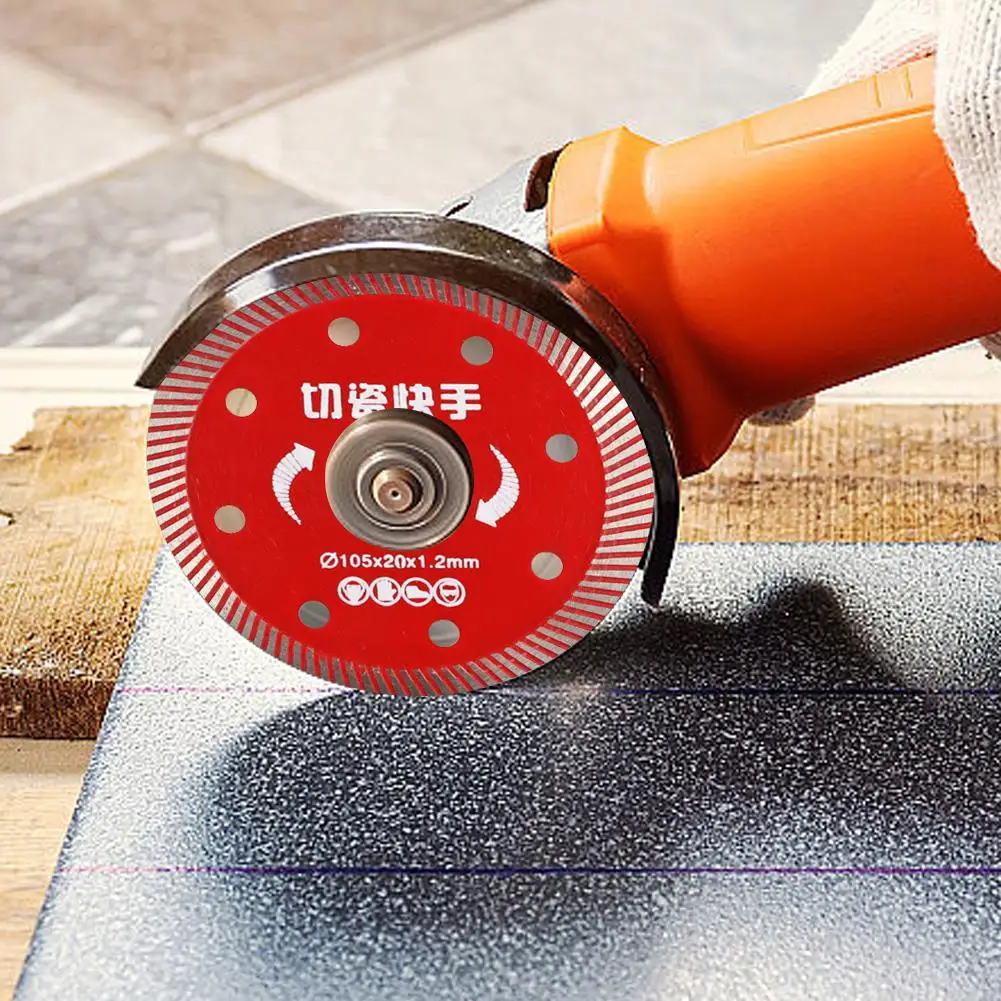 Imagem -05 - Turbo Diamond Saw para Granito Disco de Corte de Mármore Porcellanato Tile Ceramic Angle Grinder 105 mm