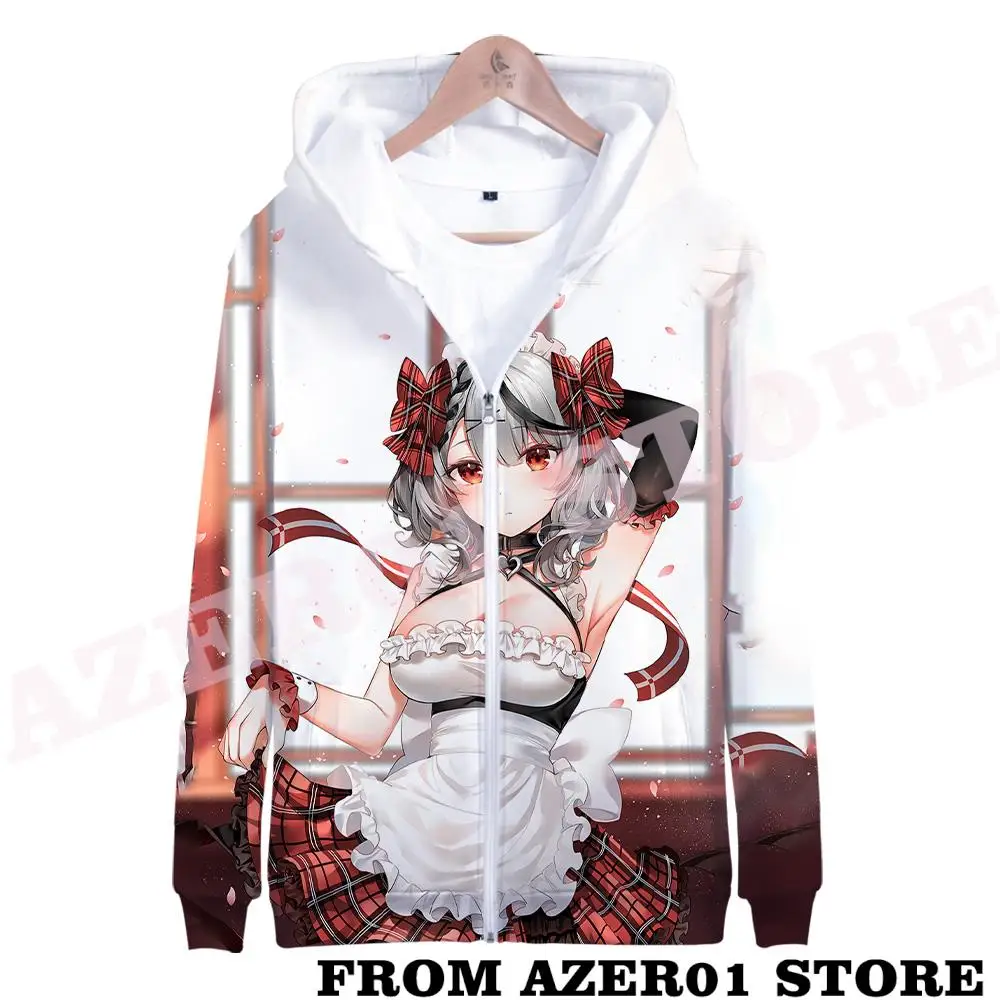 HOLOLIVE VTuber SakamataChloe Sakamata SKMT968 Merch Zipper Hoodies Autumn Winter Men/Women Streetwear Zip Hooded Sweatshirt