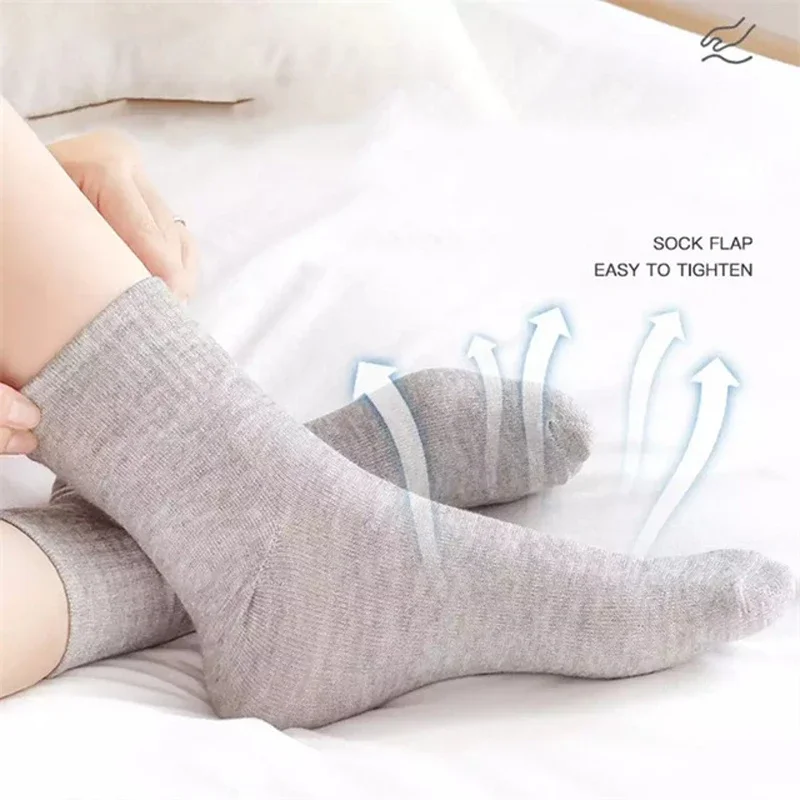 10Pcs/5Pair Unisex Socks Women Men Black White Gray Ankle Socks Female Male Solid Color Socks High Quality Cotton Short Socks