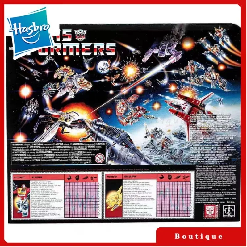 ในสต็อก Hasbro Transformers ของเล่น G1Trans FormersAboutb Blaster Steeljaw ตัวเลขการกระทํา Autobots งานอดิเรกของขวัญสะสม