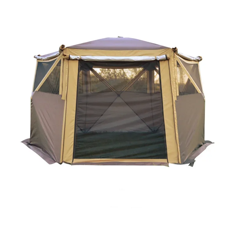 

Outdoors 5-8 People Hexagonal Folding Tent Windproof and Rainproof Picnic Camping Camping Tent Home Camping Equipment