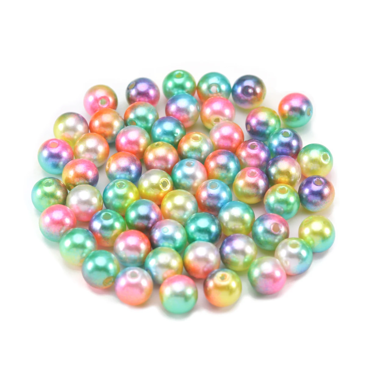 Louleur Nachahmung Runde Perlen Acryl Spacer Perlen Lose Perlen Für Schmuck Machen DIY Kleidungsstück Perlen Perlen DIY Armband – Detail 4