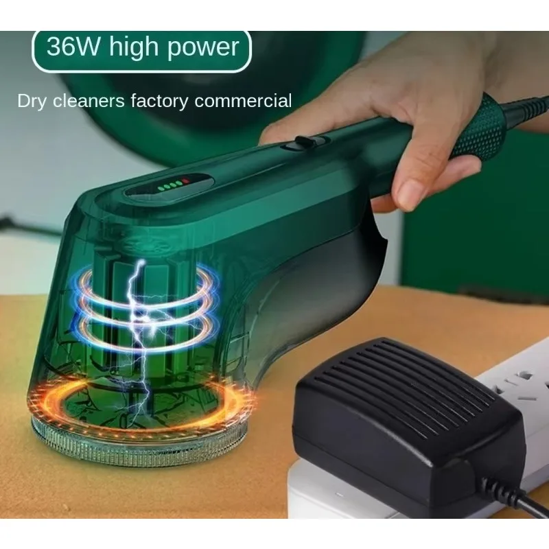60W Commercial Lint Remover Spool Machine Professional Hairball Trimmer Clothes Electric Lint Remover Dry Cleaners Shaving Ball
