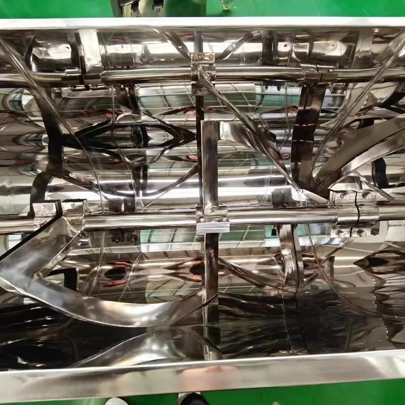 【Best-selling】Industry Stainless Steel Mixer Spice Milk Coffee Dry Powder Horizontal Blender Trough Type Mixer Dough Mixing Mach