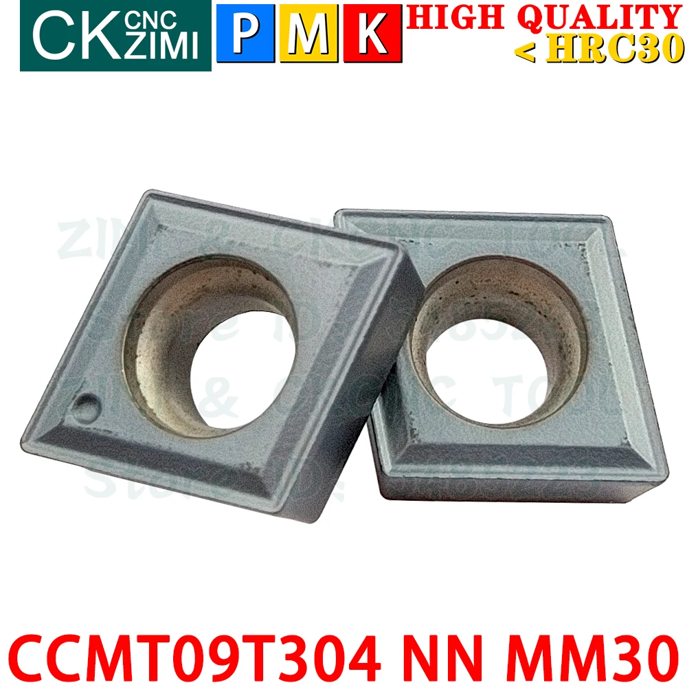 CCMT09T304 NN MM30 CCMT 09T304 NN MM30 MM10 CCMT09T3 CCMT 09T3 إدراجات كربيد خارجية أدوات إدراجات تحول داخلية باستخدام الحاسب الآلي أدوات قطع مخرطة معدنية