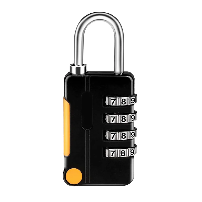 Combination Padlock, 2 Pack Small Waterproof Padlocks for School Gym Locker, Gate, Shed, 4 Digit Code Security Locks