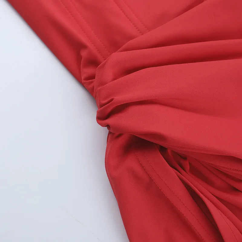 Elegante Frauen Kleid Sommer Herbst Mode Einfache Ärmel Cinched Taille Maxi Kleider Bodycon Streetwear Weiche Vestidos