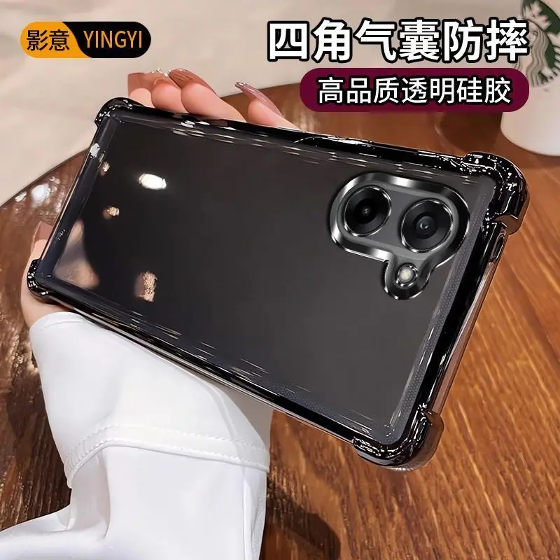 حافظة لهاتف OnePlus Nord CE5 حافظة شفافة فاخرة مضادة للصدمات ومضادة للسقوط غطاء هاتف لهاتف OnePlus Nord CE 5 ممتص للصدمات Funda