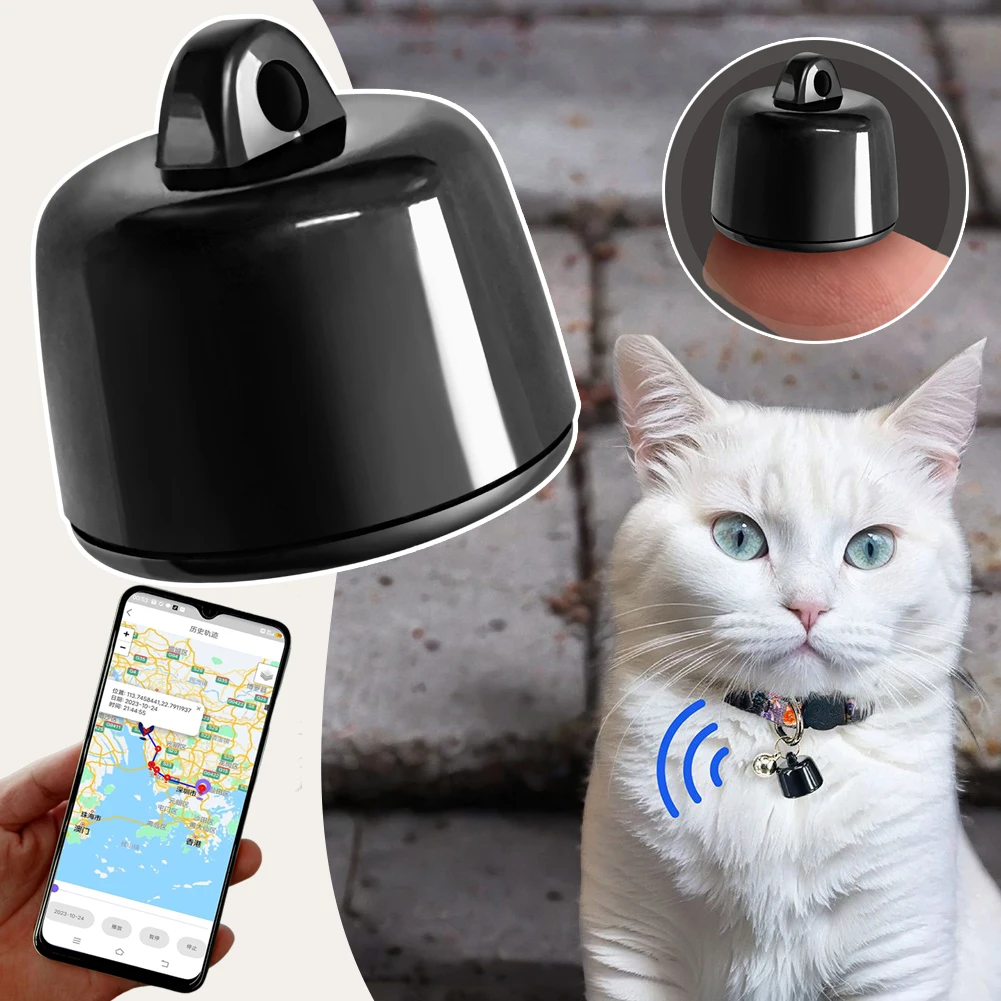 

Mini-Tracker for Cats Puppies Ultralight Mini Pet Tracking Device for for Kids Elderly Compatible with iOS Androids