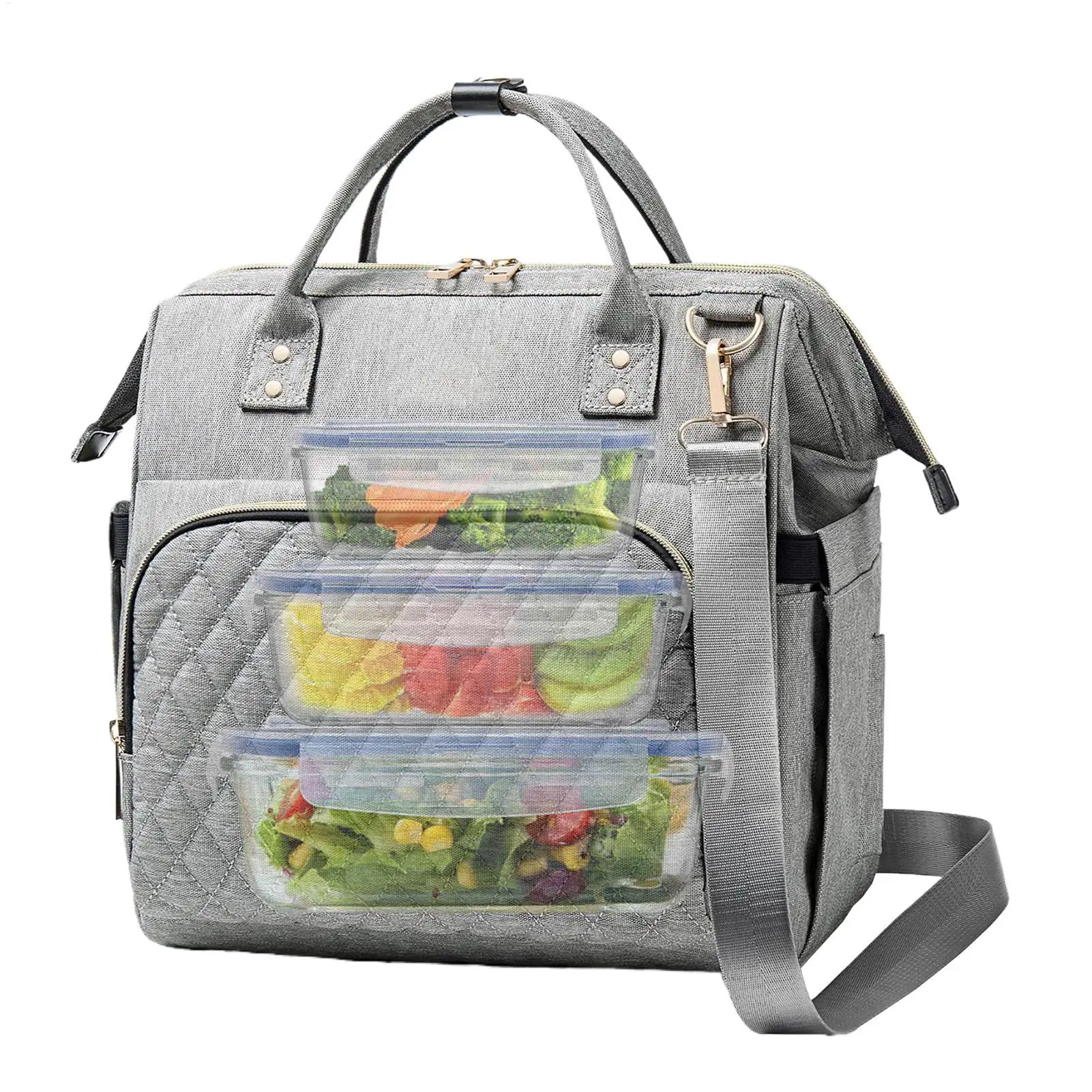 

Cooler Bags Insulated Reusable Waterproof Leakproof Lunch Cooler Large Capacity Women's Handbags For School Baseball Travel Work