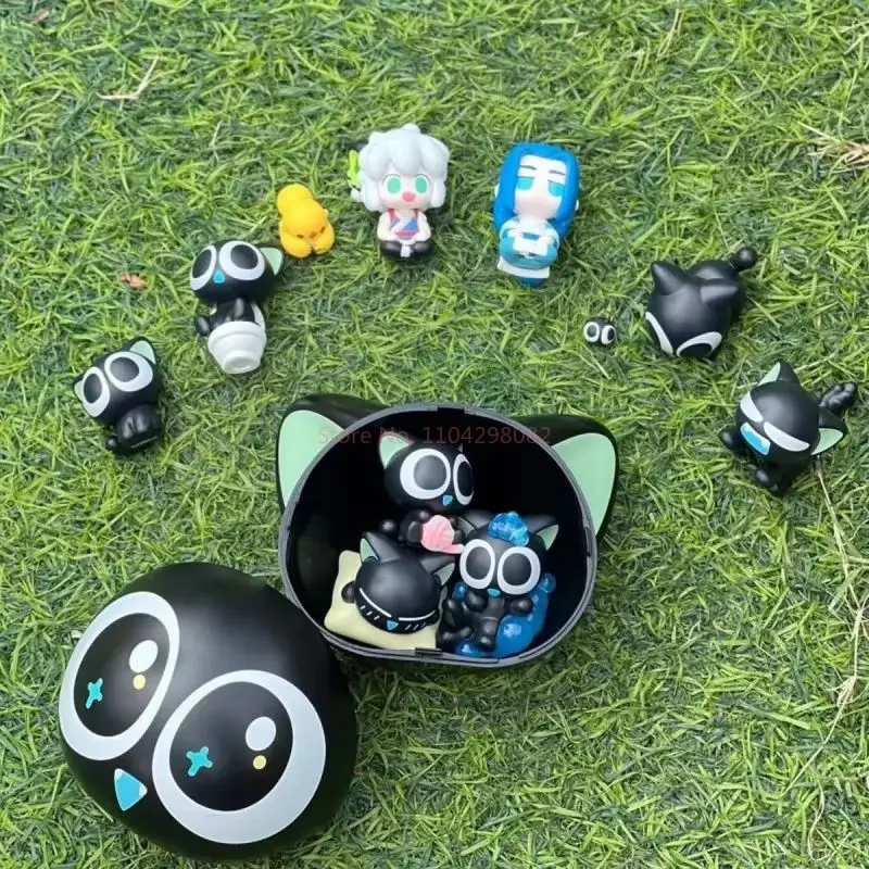 Figurka Anime Luo Xiaohei z Serii Daily, Blind Box, Dostępna Od Ręki, Małe Elementy, Urocza Laleczka, Modny Model, Dekoracja, Zabawka, Prezent na Festiwal