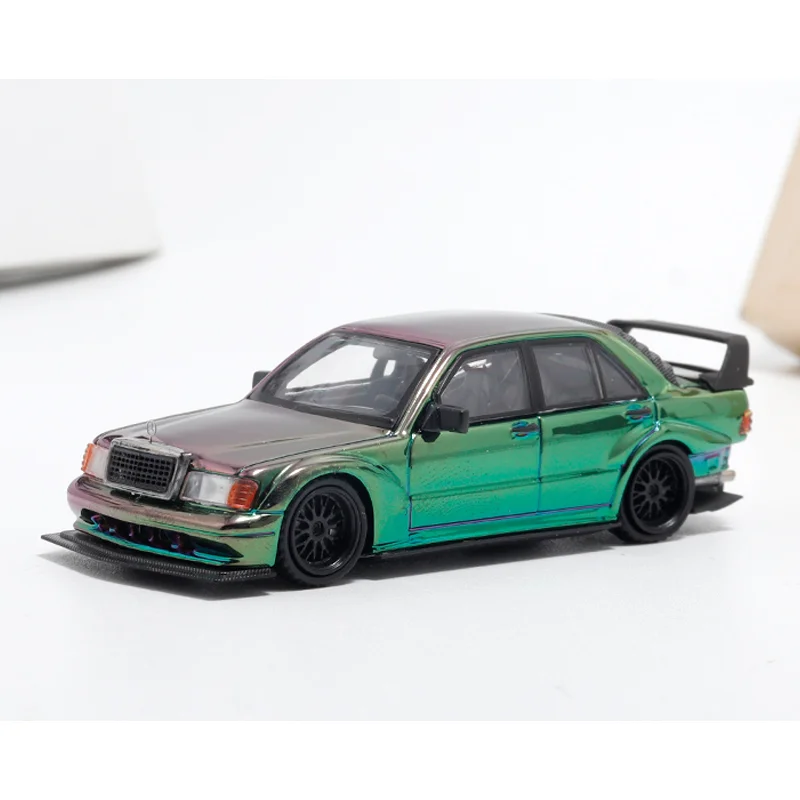 DCM 1/64 Mercedes Benz 190E W201 vehículo de motor de juguete de aleación regalos de modelo de Metal fundido a presión