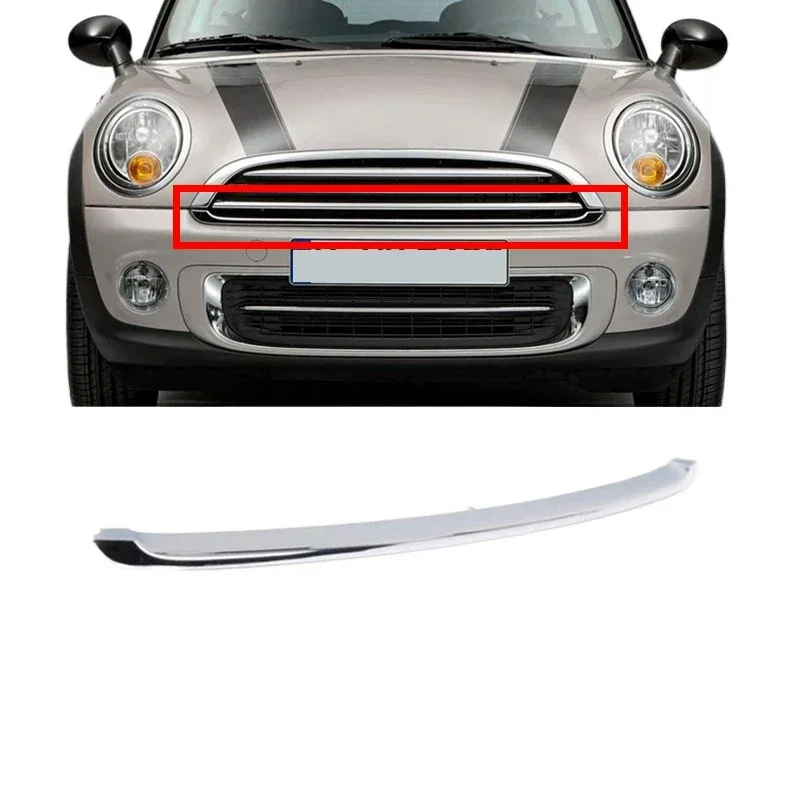 Chrome Front Grille Hood Molding Trim for 2009-2015 Mini Cooper R55 R56 R58 R59