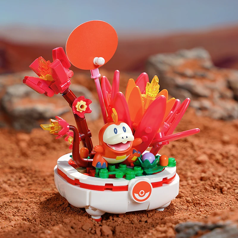 Original Keeppley Pokemon DIY Pikachu Charmander Squirtle Bulbasaur Jigglypuff Baustein Modell Anime Puppe Kinder Spielzeug Geschenke