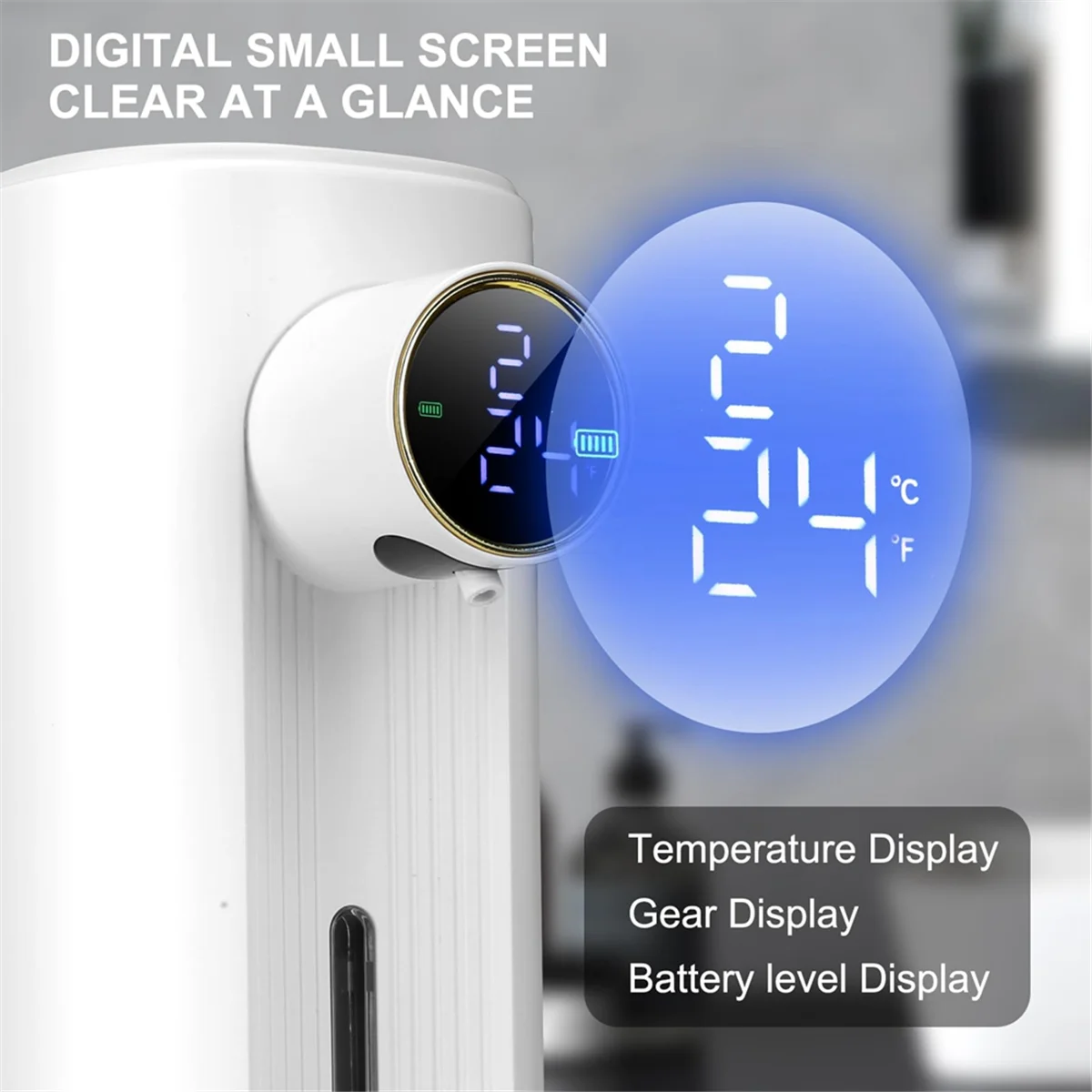 Automatic Soap Dispenser Foaming Touchless Auto Dish Soap Dispenser Hands Free Soap Dispenser Smart Electric Recharge,A