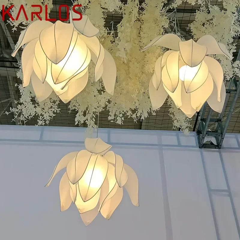 KARLOS Moderne Bruiloft Lichten Feestelijke Sfeer LED Avond Podium Wegen Bloem Frisse Achtergrond Decoratie Item