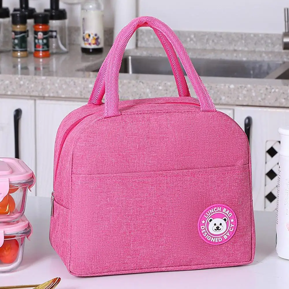 Tragbare Camping Isolierte Mittagessen Tasche Isolierung Paket Isolierte Thermische Lebensmittel Picknick Taschen Beutel Für Frauen Kinder Kinder Tasche