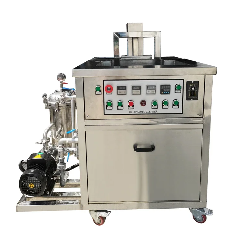 cleaner with filtration circulation sys equipment industrial engine ultrasonic lifting  machine