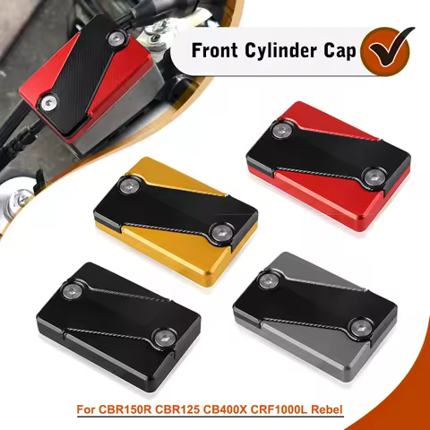 Front brake Fluid Reservoir Cap Cover For HONDA CBR150R CBR125 CBR400R CBR400F CB400X CRF1000L Africa Twin Rebel 500 300 250