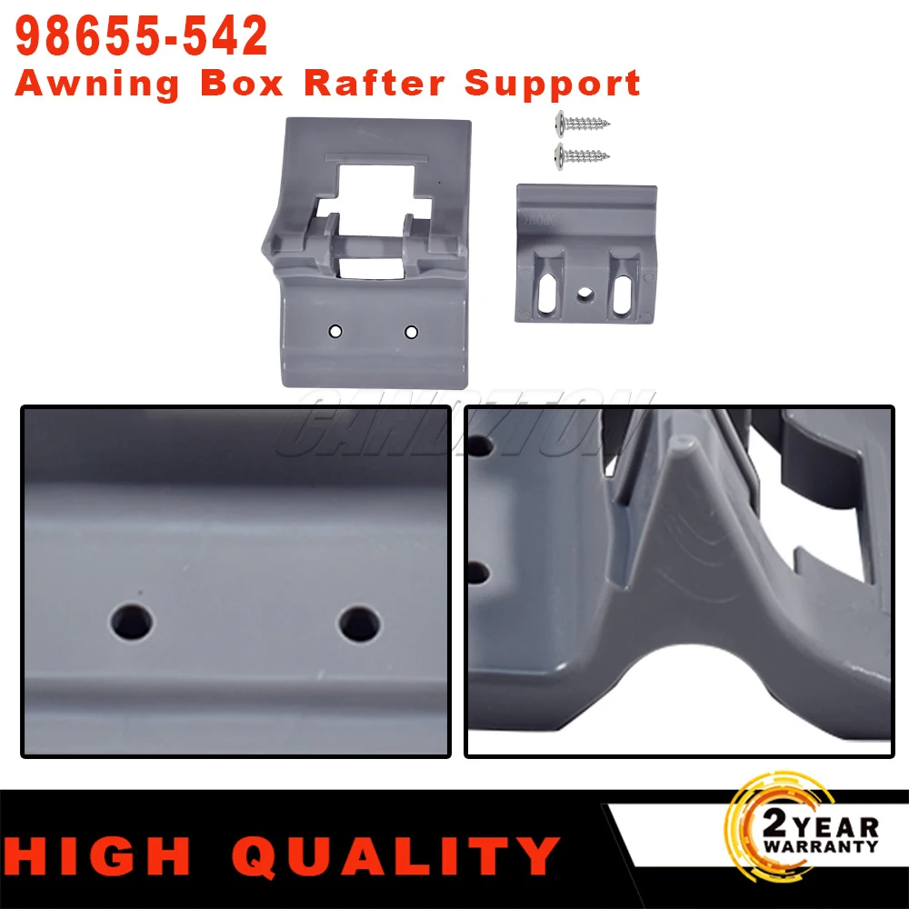 98655-542 For Fiamma F45S Campervan New Awning Box Rafter Support Fixing Kit Spare Replacement Easy Installation Car Accessories