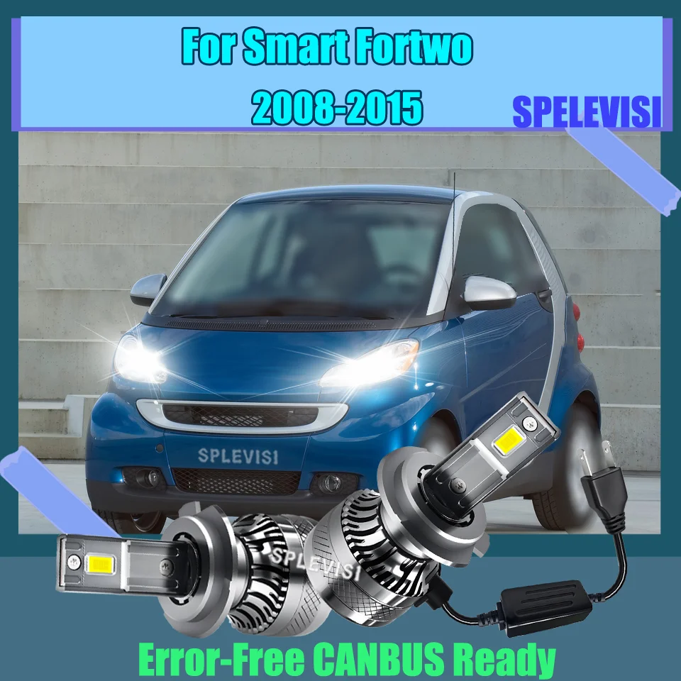 

12V Car Headlight Led Lamp H7 6000K Long Lifespan Bulbs CSP 3570 Chips For Smart Fortwo 2008 2009 2010 2011 2012 2013 2014 2015