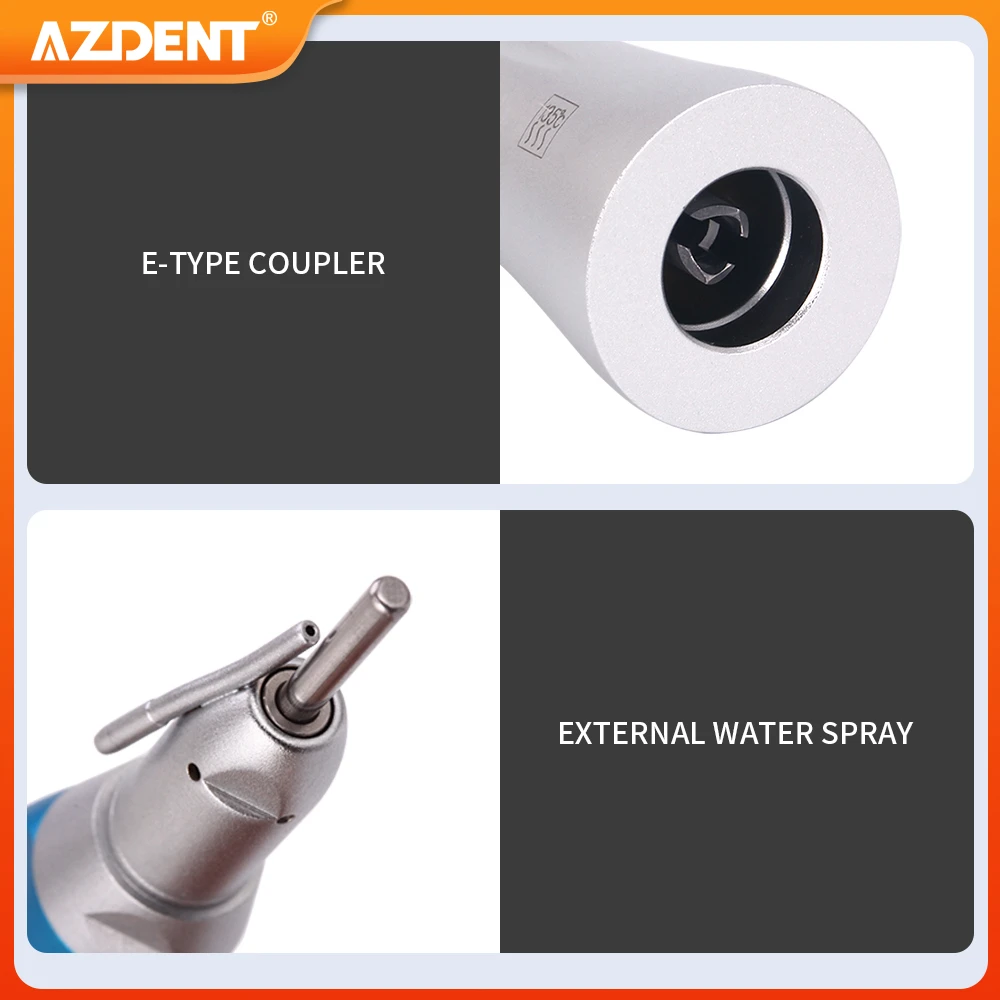 Dental Low Speed Handpiece AZDENT 1:1 Surgical Straight Handpiece Nose Cone External Irrigation Pipe Dentistry Tool