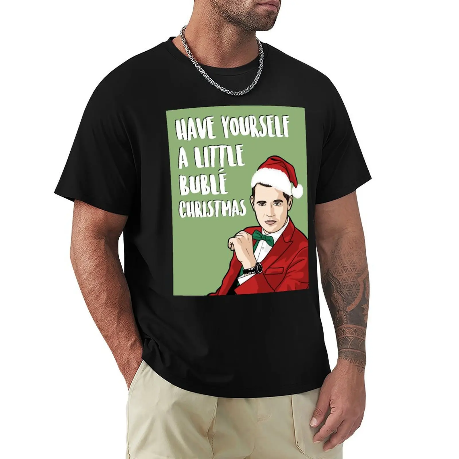 Have Yourself A Little Bublé Christmas - Camiseta informal de Michael Buble para hombre