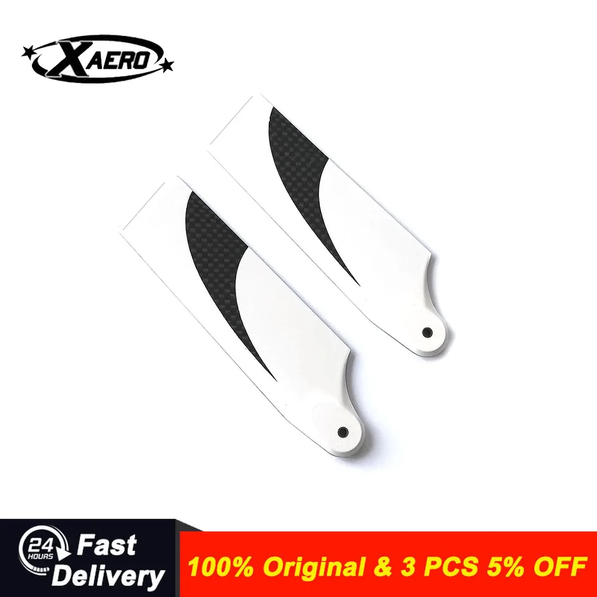 

STASRC 700 Carbon Fiber Tail Rotor Blades 110mm for RC Helicopter, 700 Carbon Tail Blades Helicopter Parts Spare Accessories