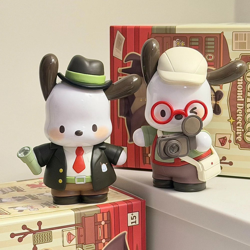 

Sanrio Characters Pochacco Diamond Detective Blind Box Mystery Box Action Figure Desktop Ornament Surprise Bag Collection Model