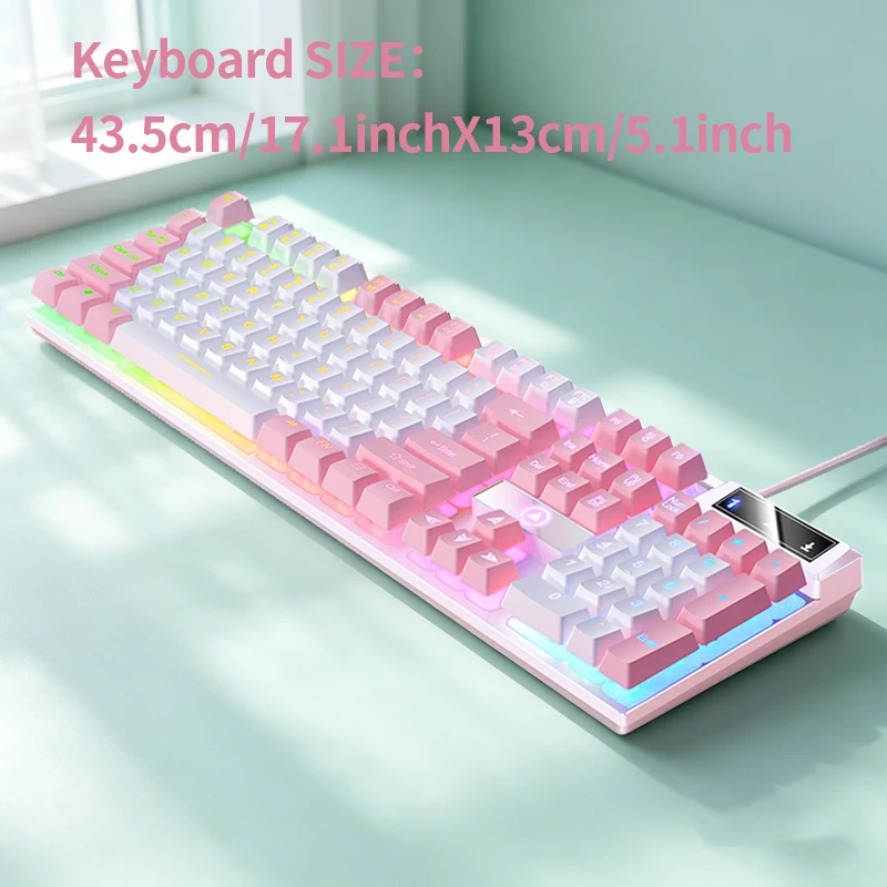 Gaming  Keyboard and Mouse Wired Combo Set,Computer Laptop Desktop Office PC Accessories view 6