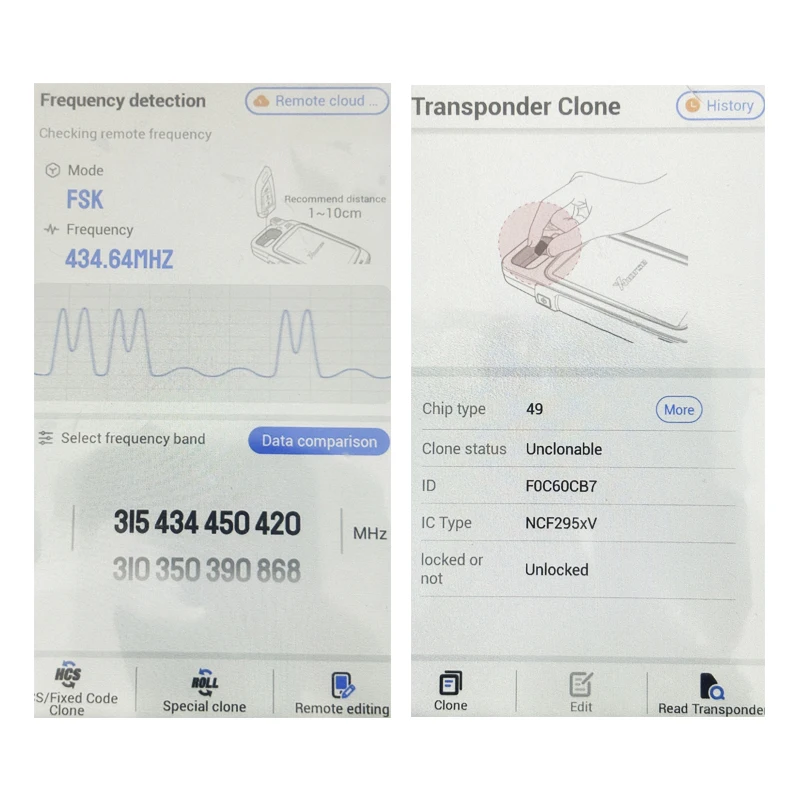 HNKeys para BMW Smart Rmote Key 4 botões 434MHz 49 Chip NCF 2951 N5F-ID21A