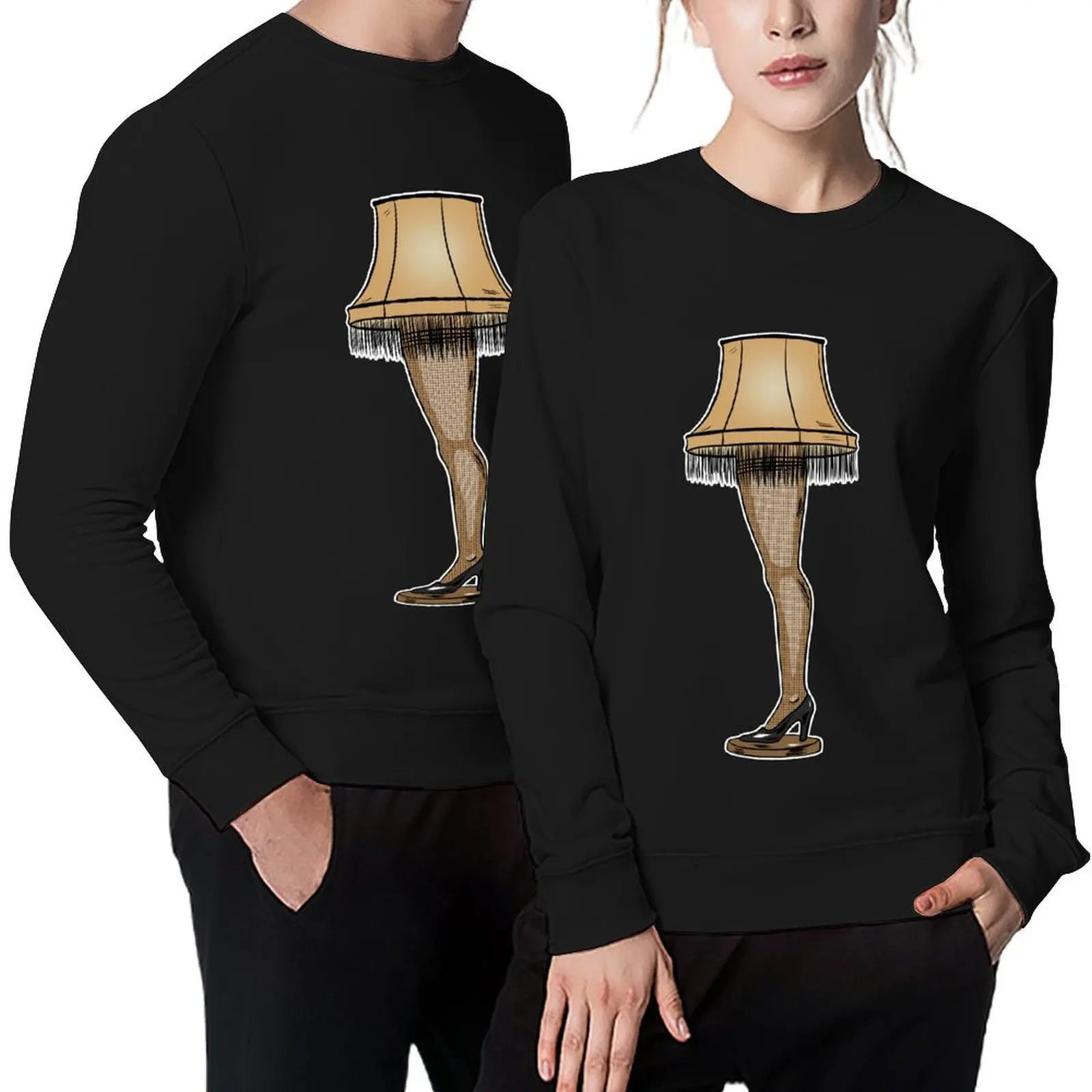 

Leg Lamp Pullover men's sweat-shirt men clothes japanese style men's sweat-shirt set men sweatshirt