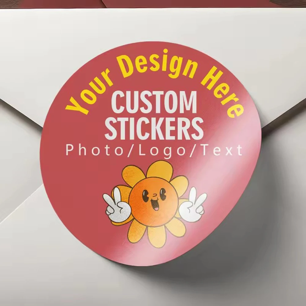 6cm Personalized White Round Stickers 12Pcs - Tailored Designs for Graduation Parties, Business Anniversaries & Gift Wrapping