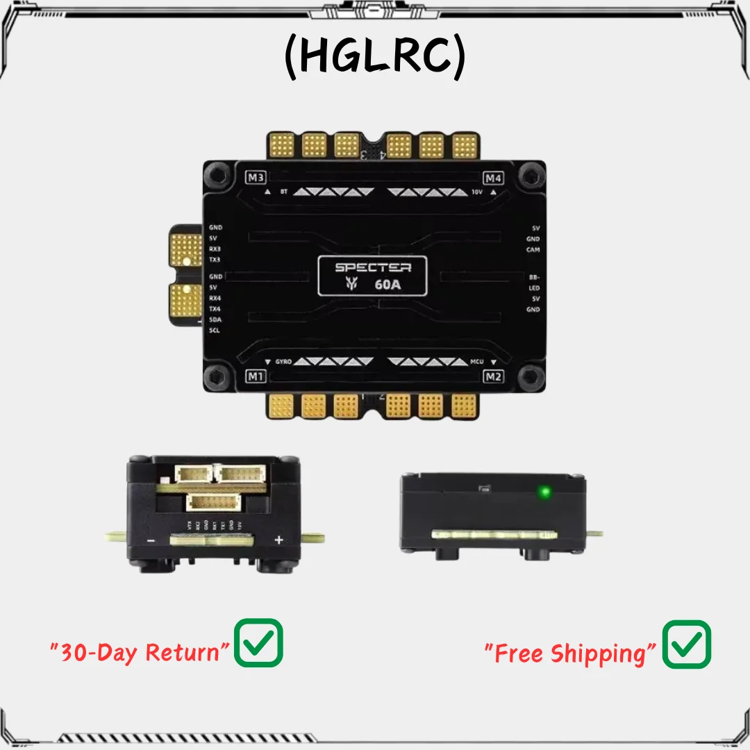 

HGLRC SPECTER F760 BOX Stack - F722 MINI V2 MPU6000, BL32 60A 3-6S ESC, STM32F722 FC for FPV Racing Drone Builds
