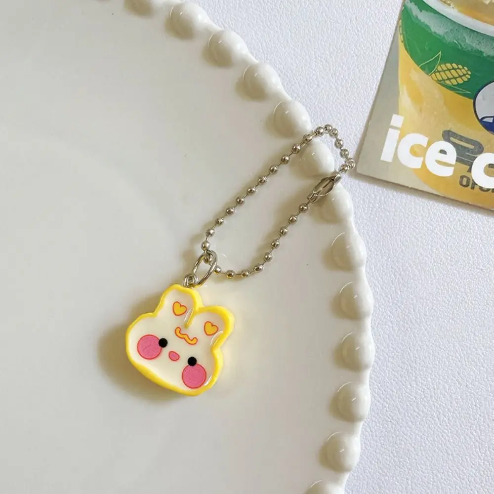 Cartoon Frog Bear Keychain Pig Dog Puppy Pendant Creative Resin Rabbit Bag Hanging Car Key Pendant