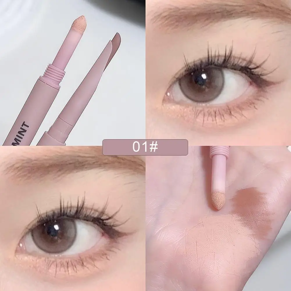 더블 헤드 아이 브로우 펜 라잉 누에 아이 라이너 펜 천연 방수 섀도우 하이라이터 브라이트 아이 섀도우 메이크업 화장품