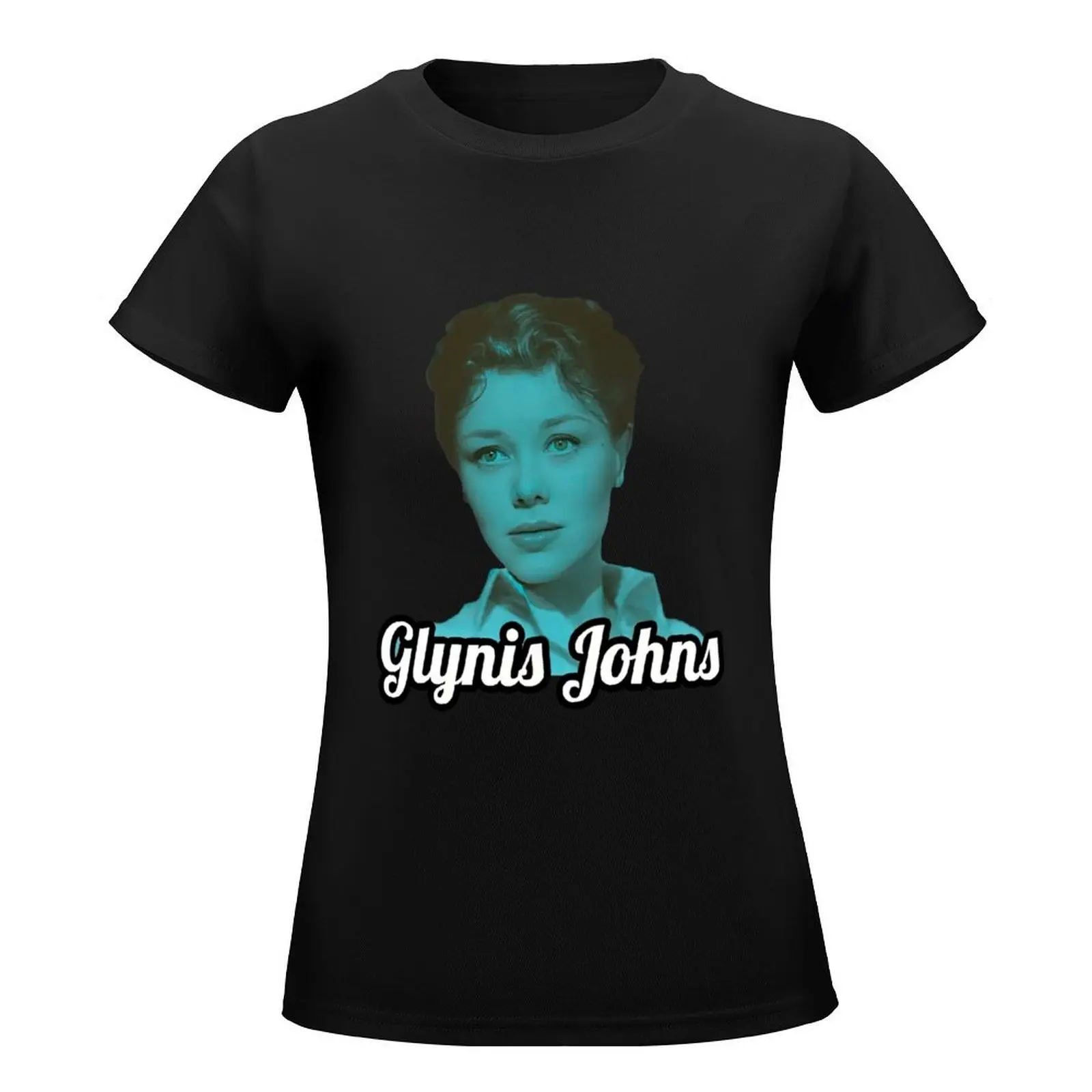 Retro Glynis Posters and Art T-Shirt oversized plus size tops cotton t shirts Women