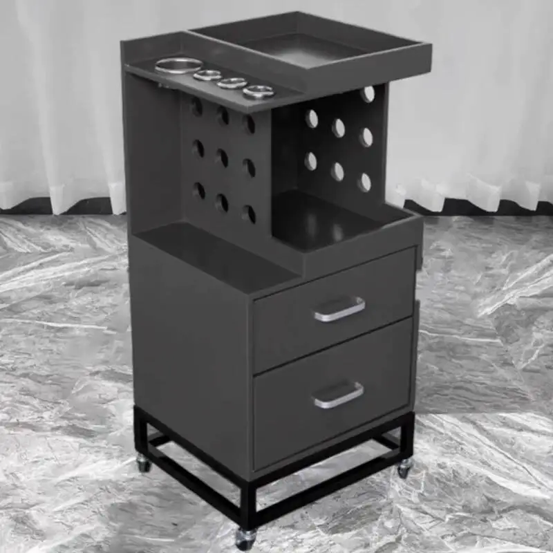 

Salon Beauty Uk Trolley Luxury Style Storage Rack Rolling Storage Cart Wheels Modern Carrello Parrucchiere Salon Furniture