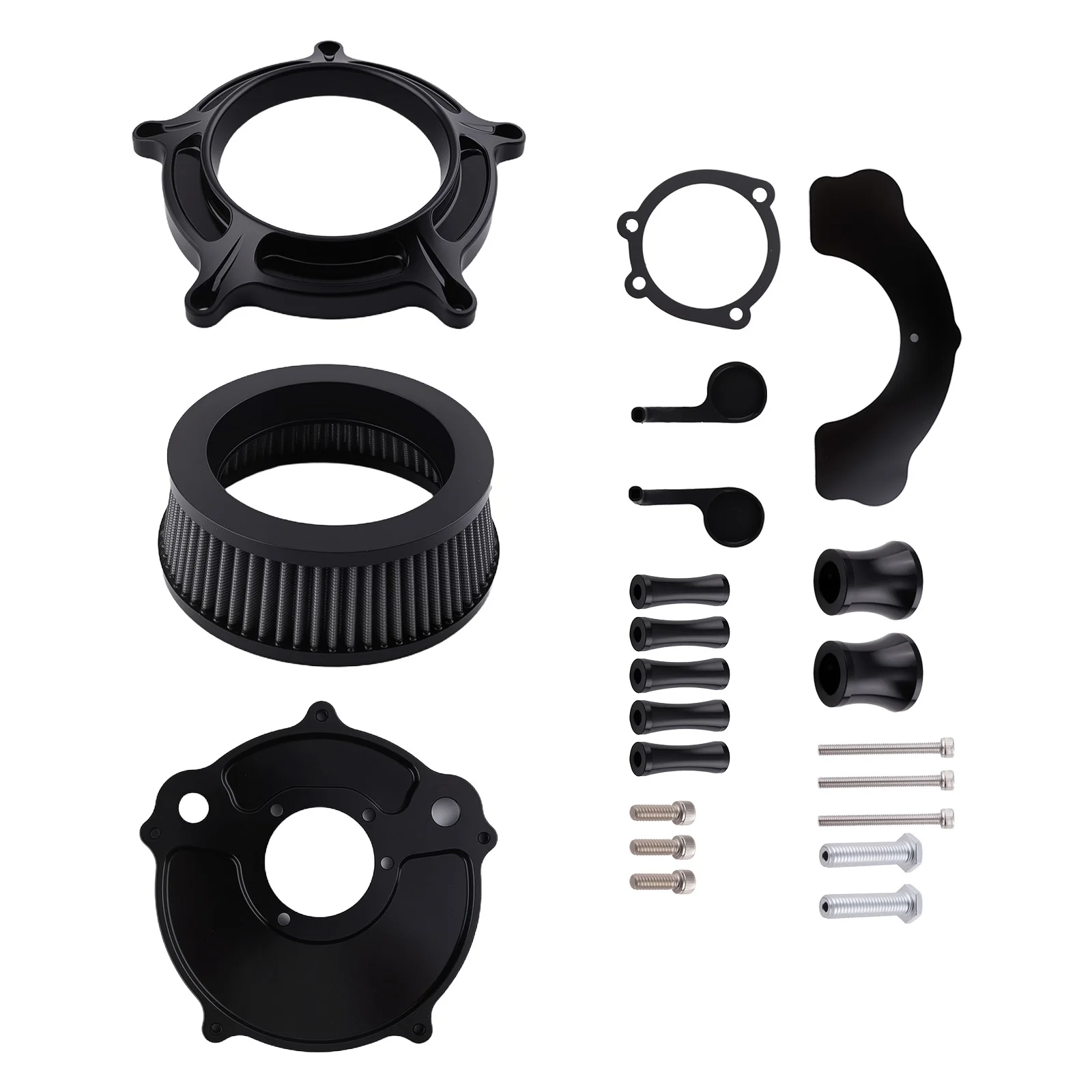 

New Air Cleaner Filter Aluminum For Harley XL Sportster 2004-up Aluminum Black