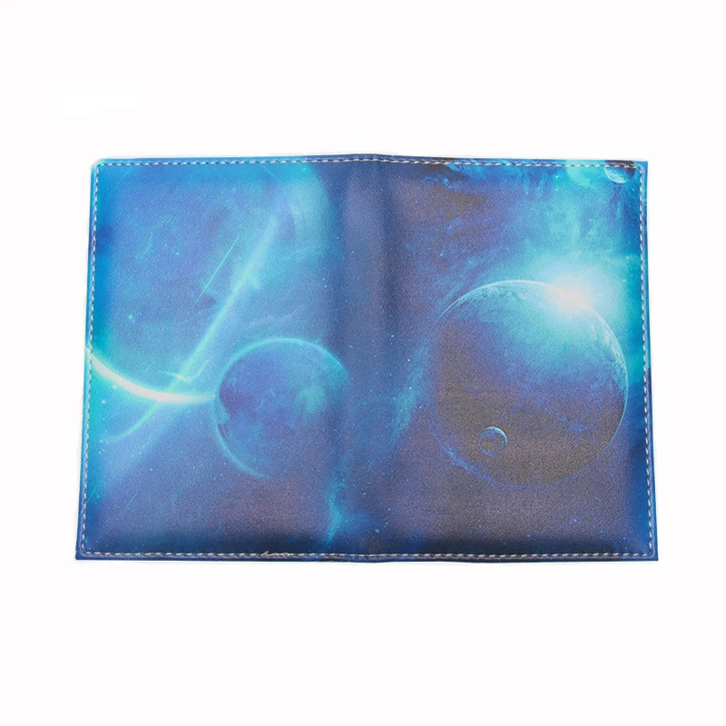 Universe Sterrenhemel Geschilderd Paspoort Reizen Pvc Passport Cover Wallet Id Card Houders Zakelijke Creditcard Houder