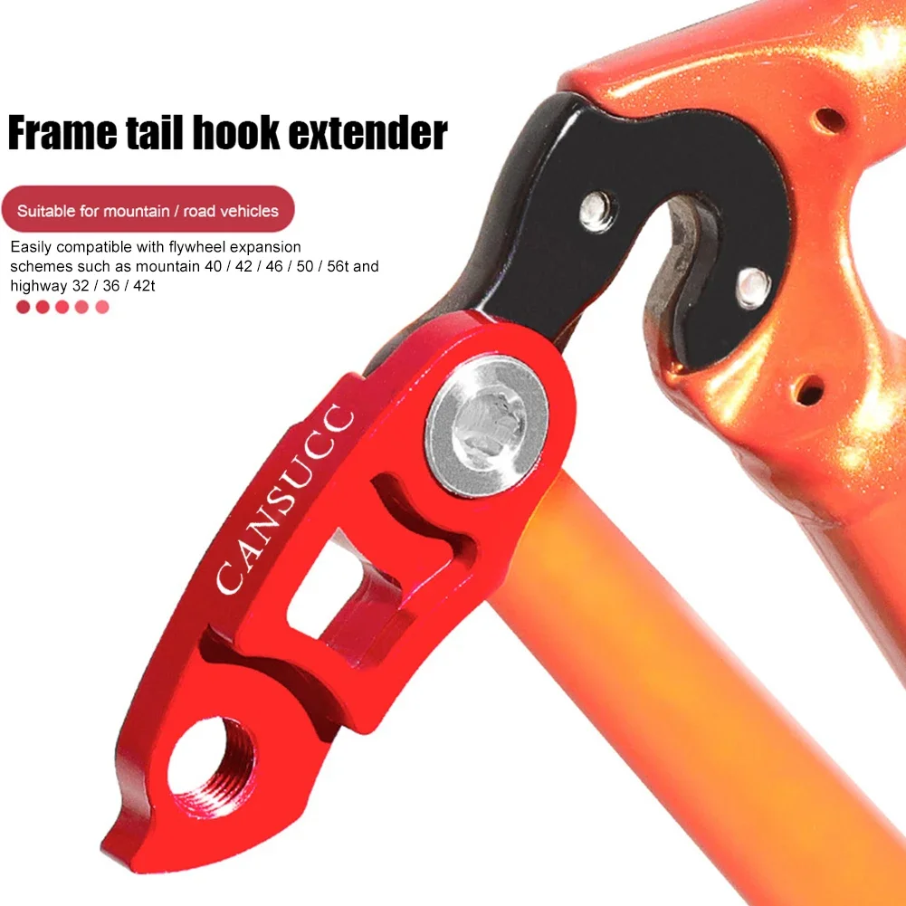 

Aluminum Frame Tail Hook — Cansucc Gear Extender for 32–56T Flywheel Bicycle Components