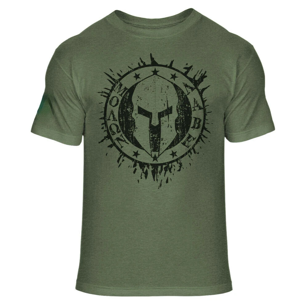 Molon Labe USA Military Spartan Sport T-Shirt Men's 100% Cotton Casual T-shirts Loose Top Size S-3XL