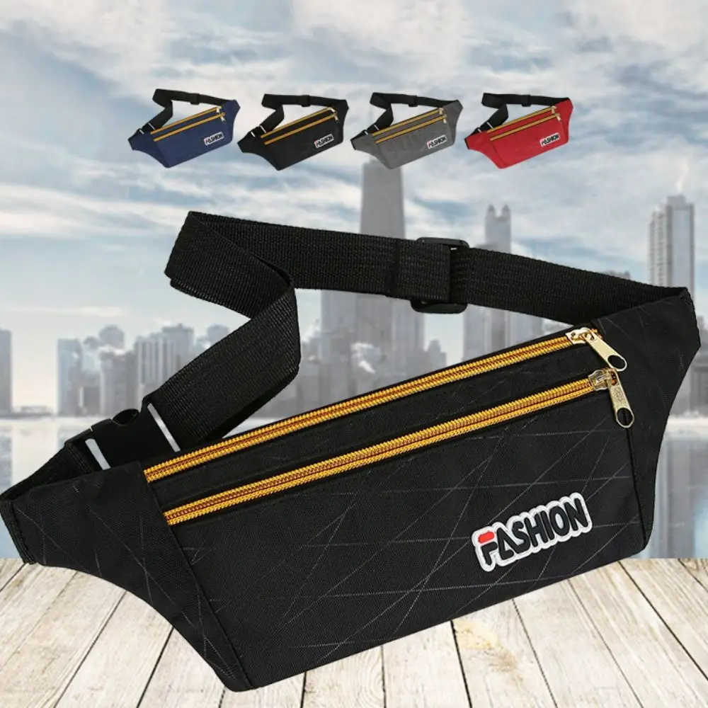 

Large Capacity Waist Bag Fashion Waterproof Oxford Cloth Crossbody Bag Fanny Pack For Outdoor Travel