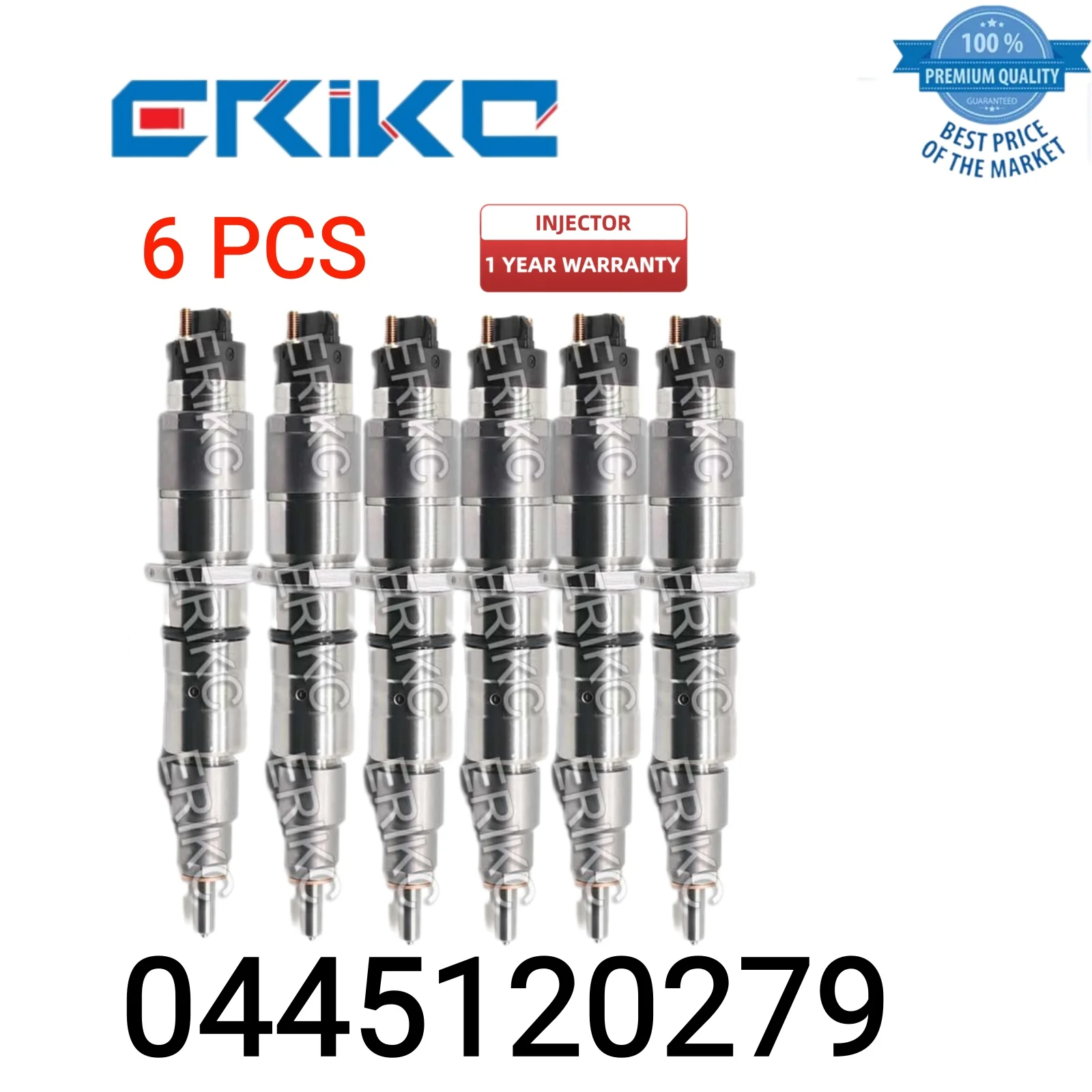 6 PCS 0445120279 Diesel Part Injection 0 445 120 279 Injector Spray 0445 120 279  Common Rail Diesel Onjector