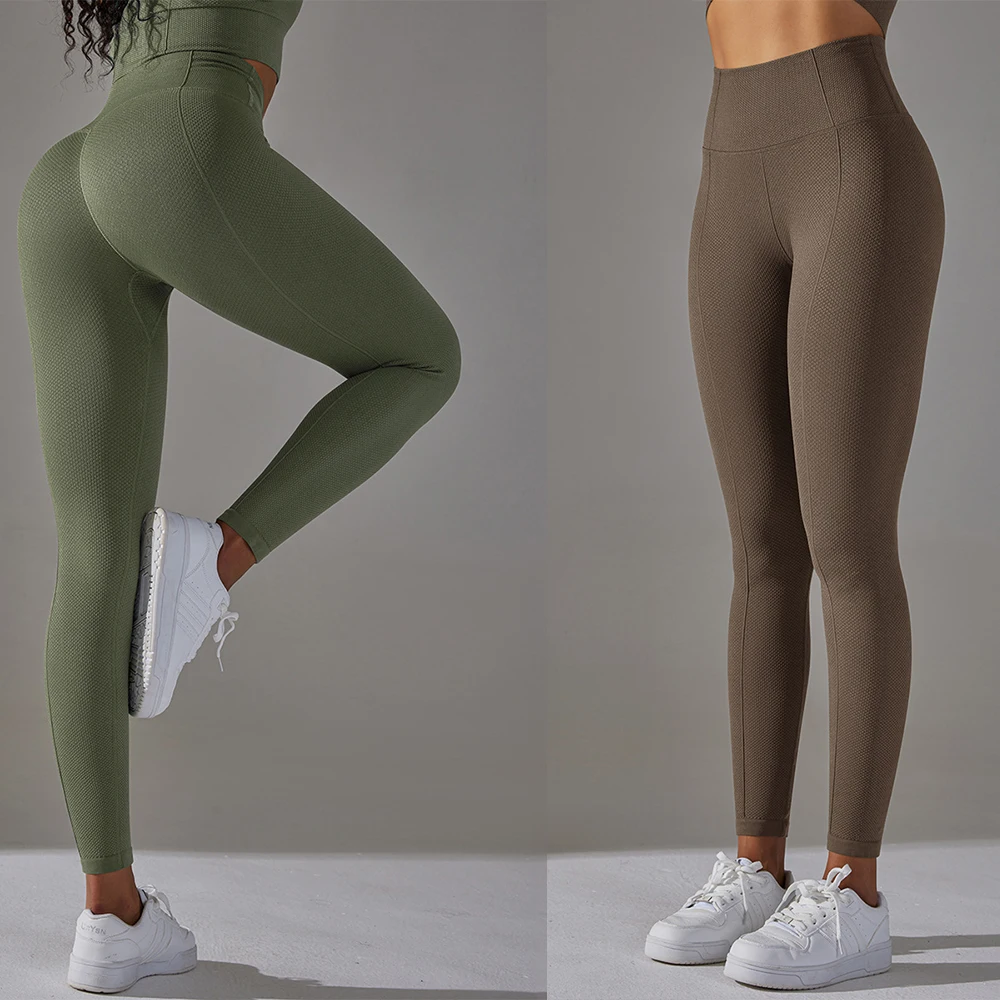 Vnazvnasi Seamless Leggings for Fitness Sports Push Up Tights Woman High Waist Yoga Pants Workout Clothes Sportswear for Gym