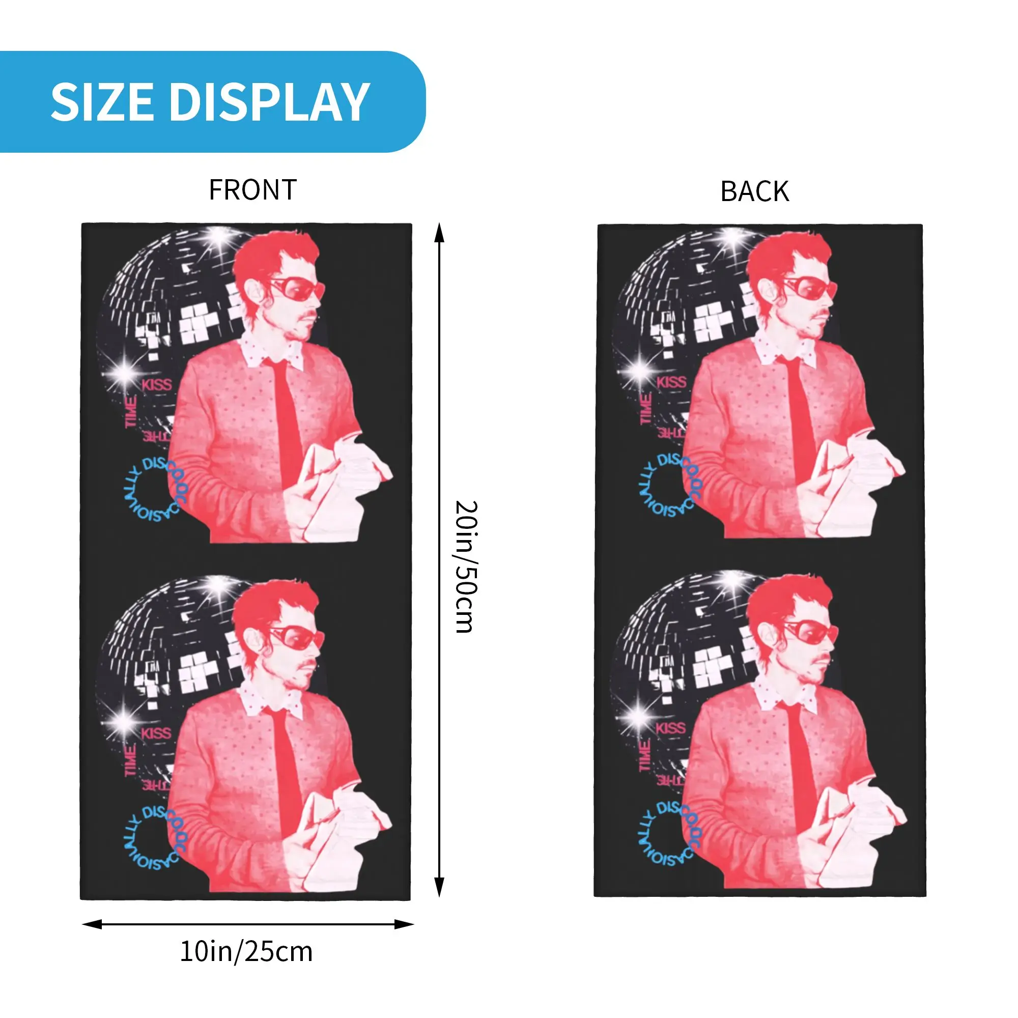 Kiss All The Time Harrys Styles Disco Occasionall Winter Headband Neck Warmer Hiking Cycling Tube Scarf Face Bandana Gaiter