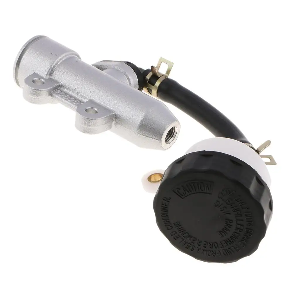 

Hydraulic Foot Brake Master Cylinder Pump Silver Aluminum Kit for Cfmoto CF500 ATV UTV Go-kart Performance Upgrade