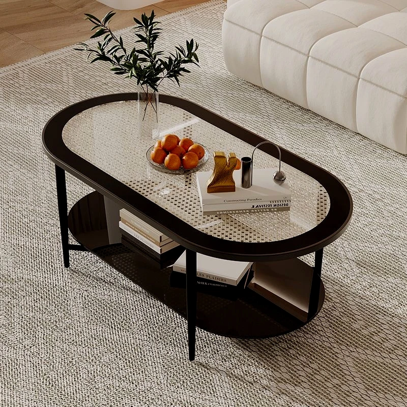 Italian Classic Coffee Table Textured Elegant Aesthetic Graceful Coffee Table Premium Beautiful Meuble Maison Living Room Table