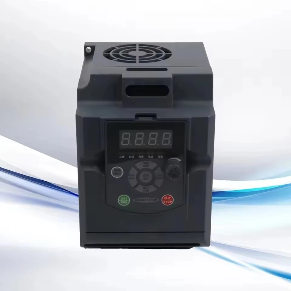 2.2KW Three-phase inverter for 220V milling machine with V/f and direct torque control variable frequency drive function