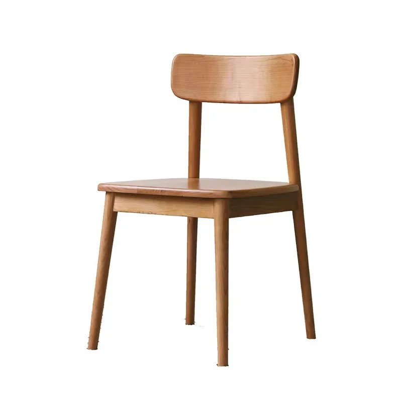 

Nordic Solid Wood Green Chair Cherry Wood Japanese All Solid Wood Oak Restaurant Dining Chair Modern Simple Home Back Chair